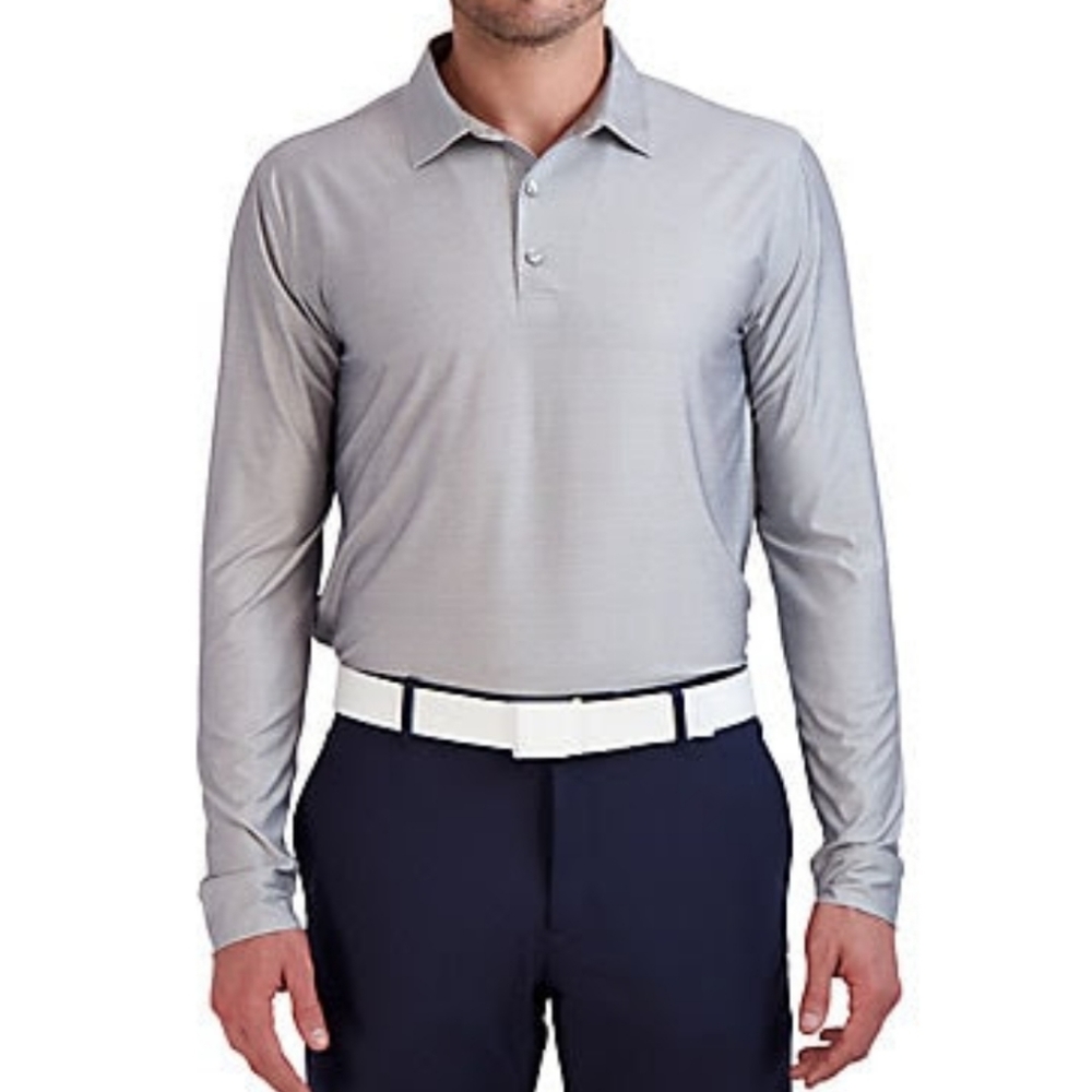 Men's Striped Long sleeve polo shirt